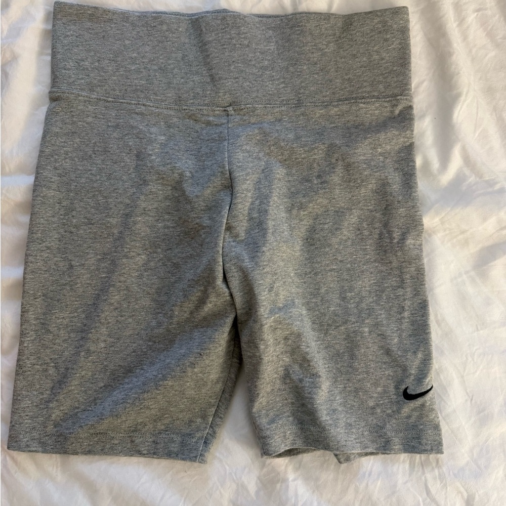 Nike Women's Heather Gray Bike Shorts